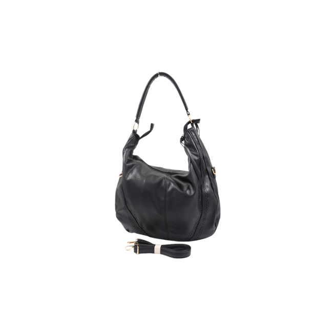 Blackcherry – Front Punch Hole Detail Shoulder Bag