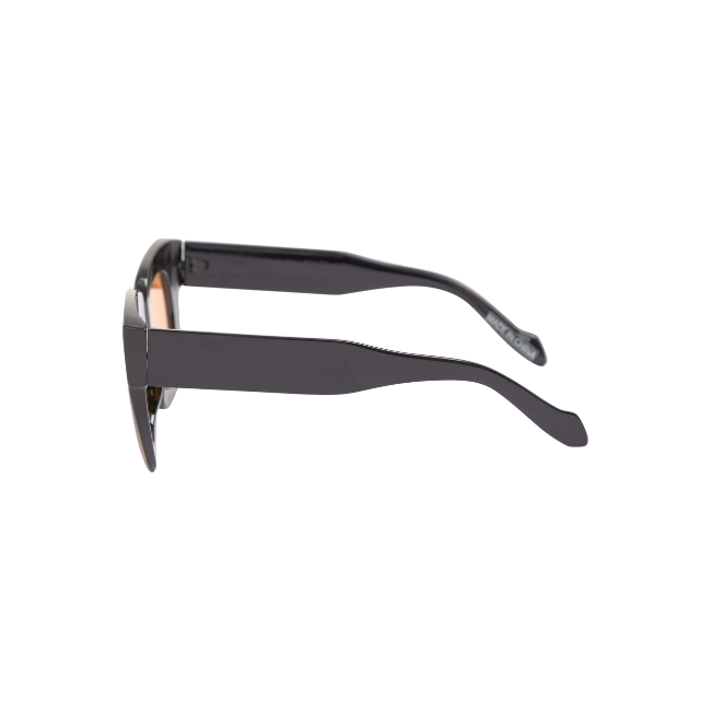 Black Cateye Yellow Tint Sunglasses